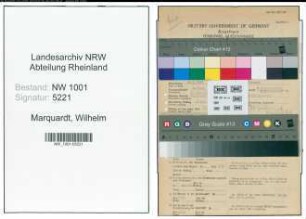Entnazifizierung Wilhelm Marquardt, geb. 28.05.1897 (Schlosser)
