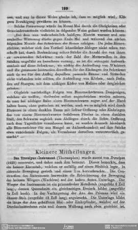 Kleinere Mittheilungen