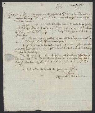 Briefe an Friedrich Nicolai : 24.02.1798-27.01.1803