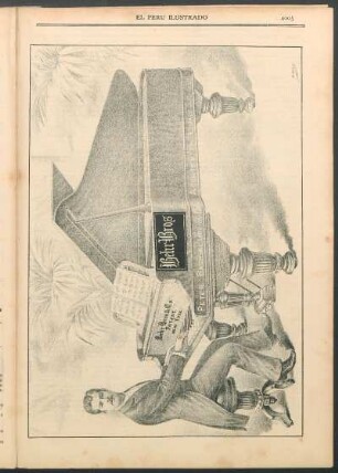 [Retrato de Emilio G. Amézaga, tocando el piano Behr]