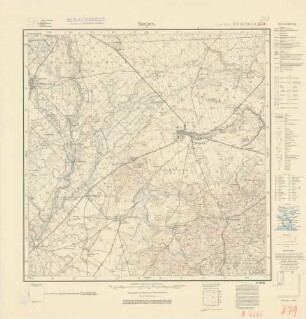 2268 (alte Nr.: 879) Stegers, Meßtischblatt (4cm - Karte)