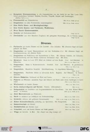 Diverses (Nr. 181-214)