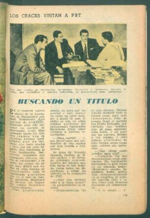 Buscando un título : Los cracks visitan a PBT
