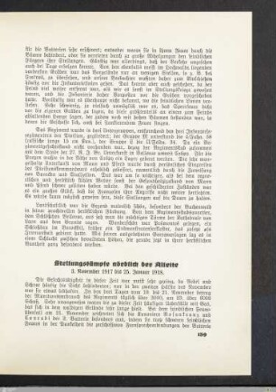 Stellungskämpfe nördlich der Ailette