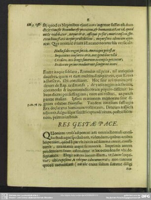 Res Gestae Pace