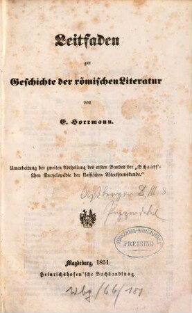 Encyklopädie der klassischen Alterthumskunde, I,2