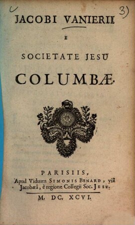 Jacobi Vanierii ... Columbae