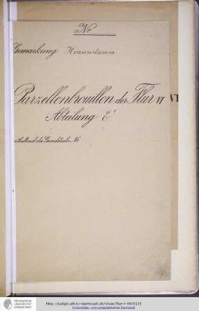 No. 38 Gemarkung Heusenstamm, Flur VI, Abteilung EI