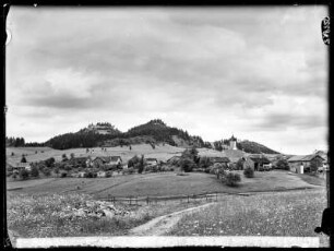 Zell mit Ruinen Freyberg und Eisenberg