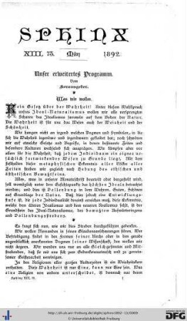 Heft 1 März 1892
