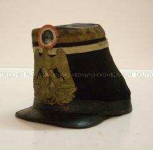 Tschako Modell 1860 für Mannschaften, Linieninfanterie, Musiker, Frankreich