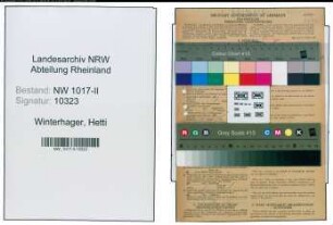 Entnazifizierung Hetti Winterhager , geb. 14.04.1917 ()