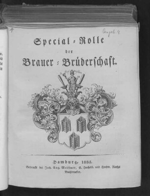 Special-Rolle der Brauer-Brüderschaft