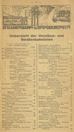 Strassenbahn- u. Omnibuslinien