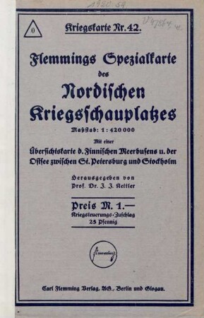 42: Spezialkarte des nordischen Kriegsschauplatzes