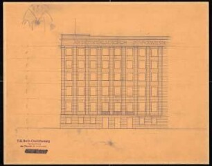 Umgestaltung des Platzes der Republik, Berlin-Tiergarten: Fassadenansicht