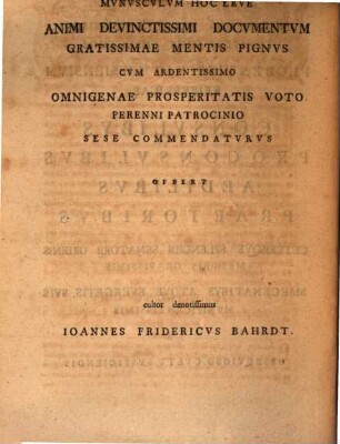 De ministerio Novi Testamenti non literae, sed spiritus, ad illustrandum locum II. Cor. III. 6.