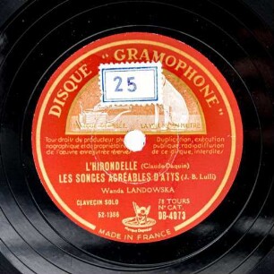 L'Hirondelle; Les Songes Agréables D'Atys / Chaconne Rondeau