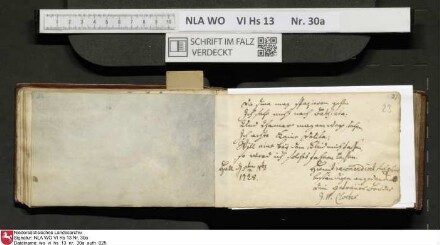 Stammbuch des U. J. Schrader aus Hannover