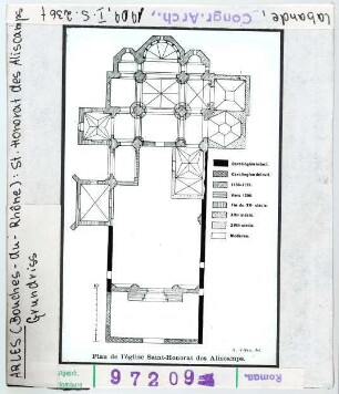 Arles: Saint-Honorat-des-Aliscamps, Grundriss