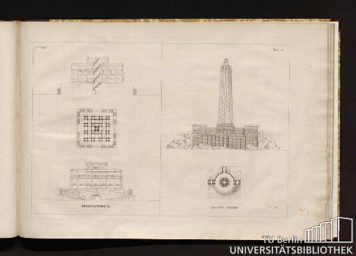 3ter Theil. Taf. 12. Observatorium. Leuchtturm.