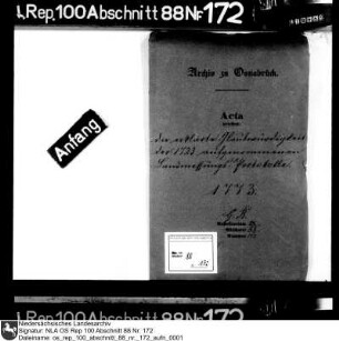Glaubwürdigkeit der 1723 begonnenen Landmessungs-Protokolle