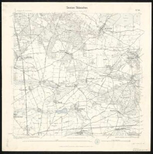 Äquidistantenkarte 18 : Section Skässchen, 1896 : Section Skässchen. - 1:25000. - Leipzig: Giesecke & Devrient, 1896. - 1 Kt.