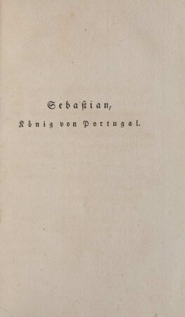Sebastian, König von Portugal