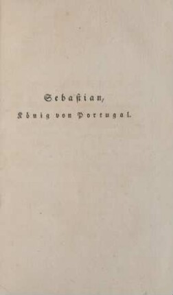 Sebastian, König von Portugal
