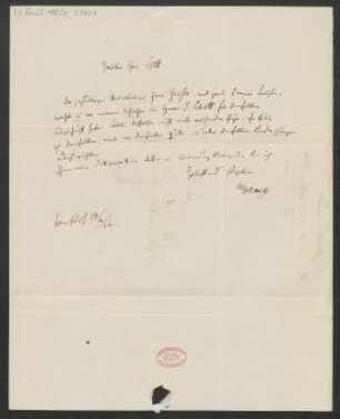 Brief an B. Schott's Söhne : 23.04.1844