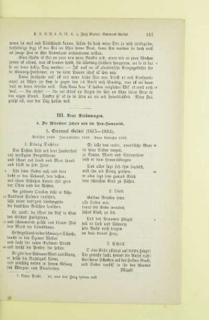 III. Neue Strömungen