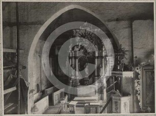 Chor der katholischen Kirche St. Georg in Ober Pritschen nach O