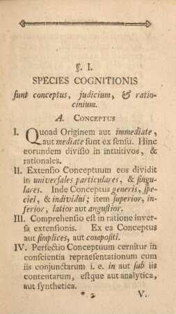 §. I. Species cognitionis.