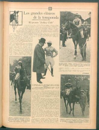 Los grandes clásicos de la temporada : El premio "Jockey Club"