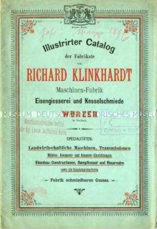 Katalog über landwirtschaftliche Geräte