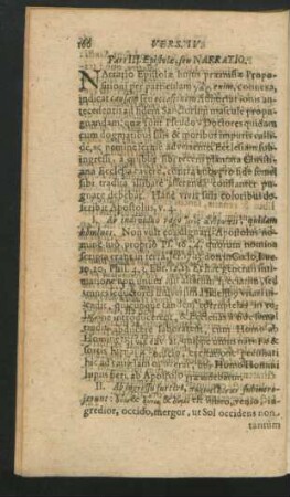 Pars III. Epistolae, seu Narratio.