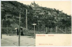 Radebeul. Blick zum Spitzhaus
