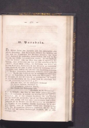 III. Parabeln.