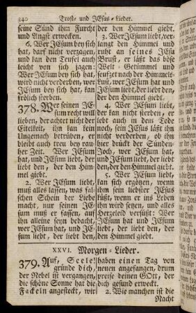 340-374, XXVI. Morgen-Lieder.