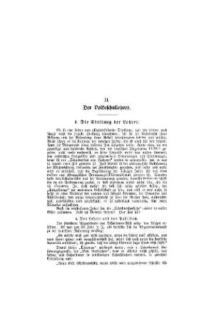 Chronik des Volksschulwesens : II. Der Volksschullehrer