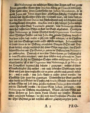 Idea christianae fortitudinis in Iusto Ucondono principe Iaponico exhibita : ... christliche Starckmütigkeit