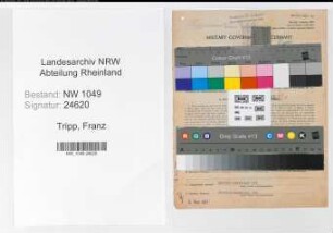 Entnazifizierung Franz Tripp , geb. 30.07.1908 (Bahninspektor)