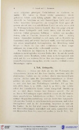 I. Teil, Lichtquelle