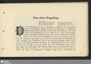 Das obere Erzgebirge
