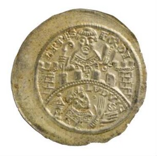 Münze, Brakteat, Pfennig, 1142 - 1153