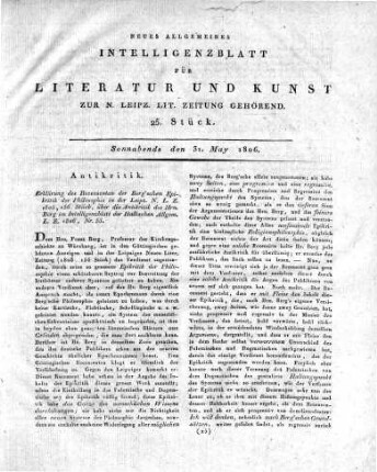 1806-05-31 : 25. Stück