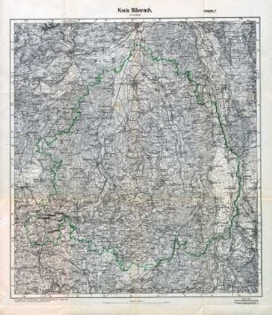 Reichskarte: Kreis Biberach (1cm-Karte)