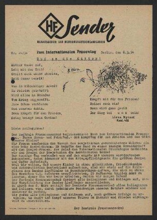'HF-Sender' [Flugblatt], Nr.24/1954 (6. März 1954)