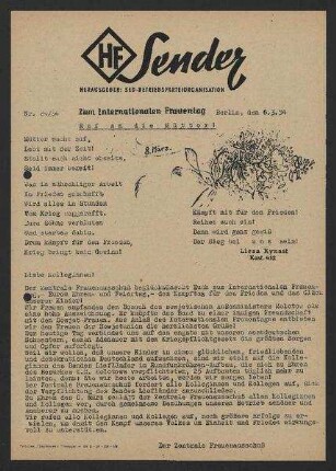 'HF-Sender' [Flugblatt], Nr.24/1954 (6. März 1954)