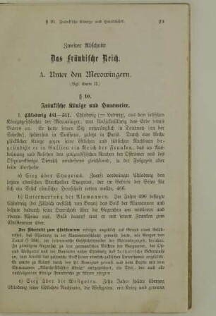 Zweiter Abschnitt. Das fränkische Reich